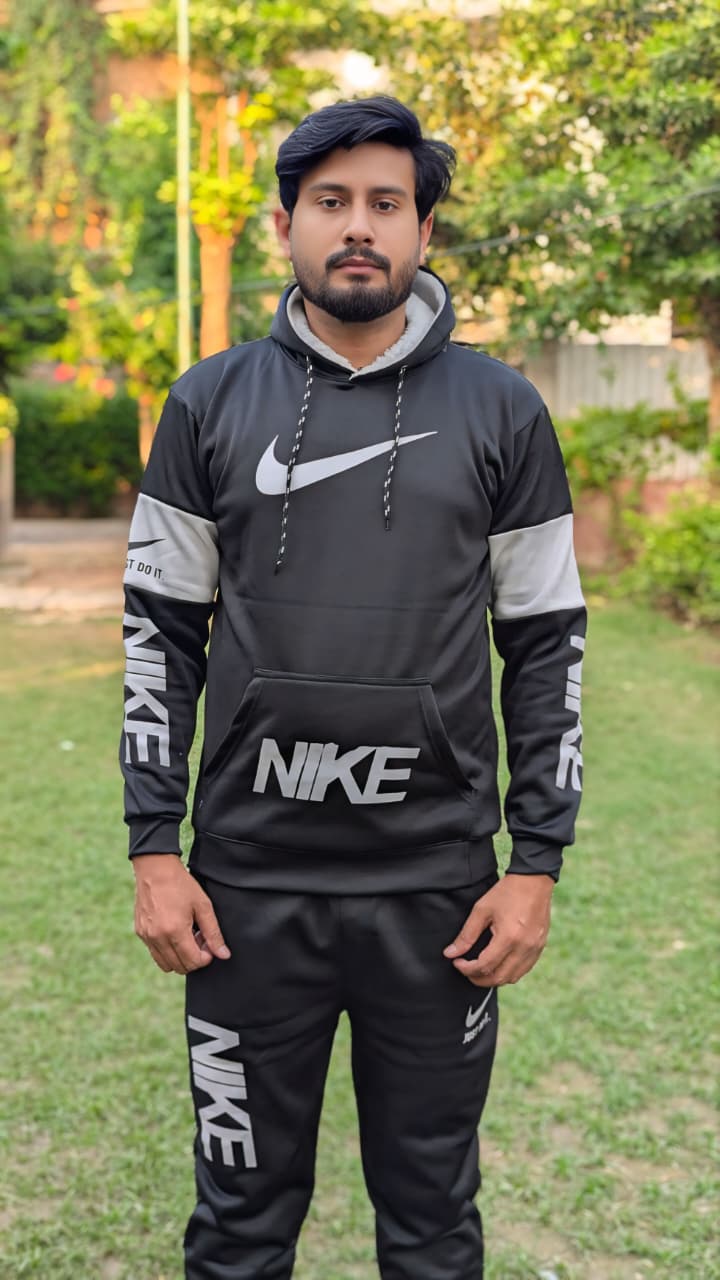 Men's Hooded Tracksuit - Graphic Print 280 GSM Fleece