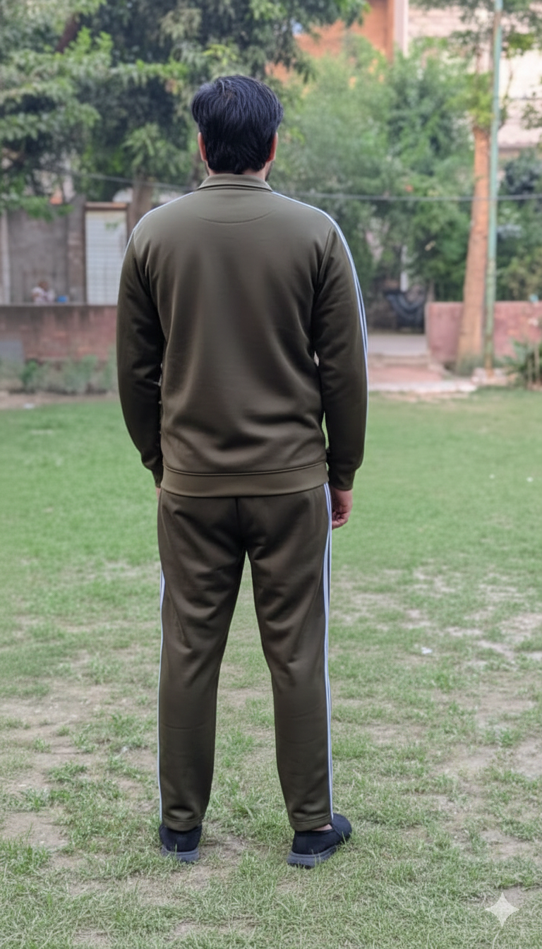 Men's Commando Color Micro Fleece Tracksuit (280 GSM) - Zipper Set
