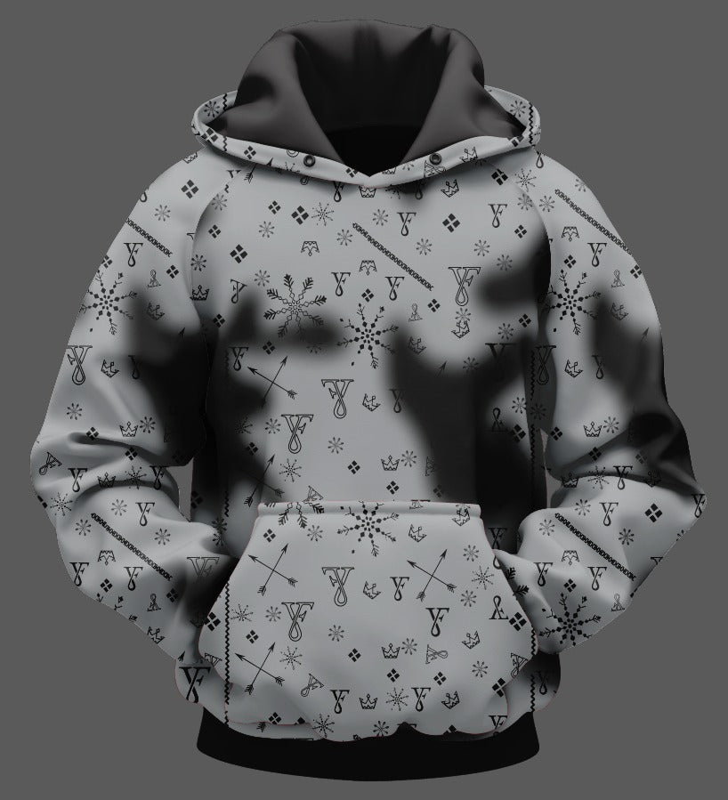 Men's Streetwear All-Over Print Hoodie